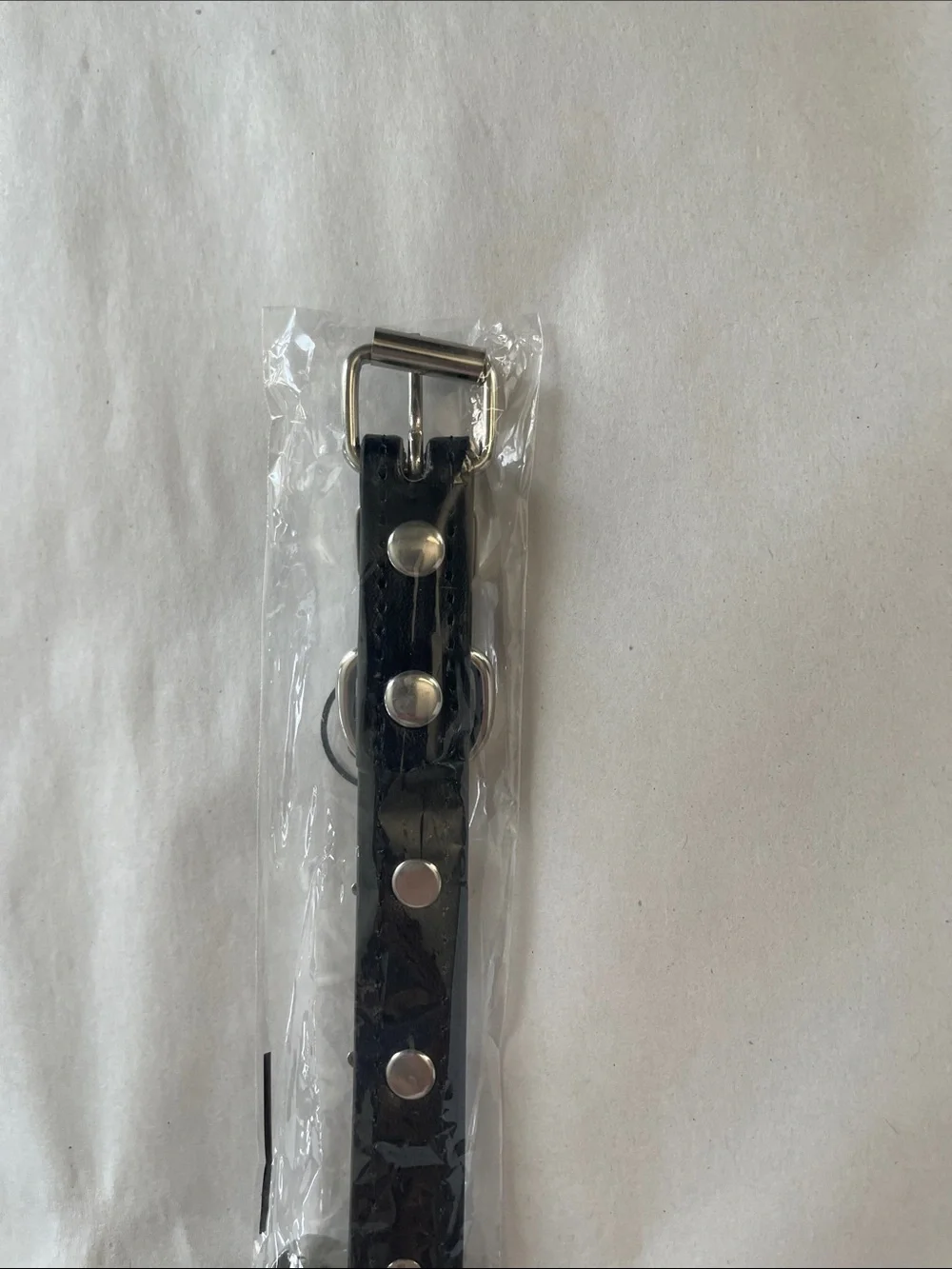 New Black Dog Collar with Stars Size 7.5-10.5 in